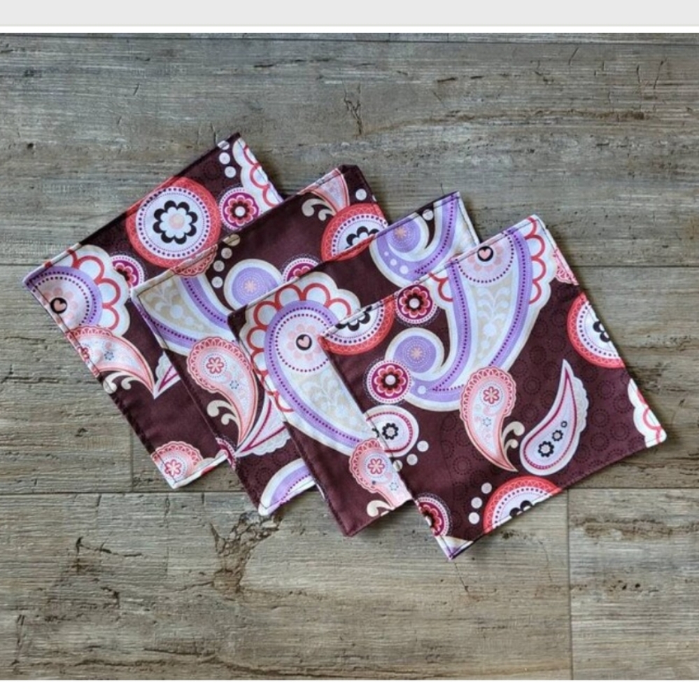 4pk reusable table napkins